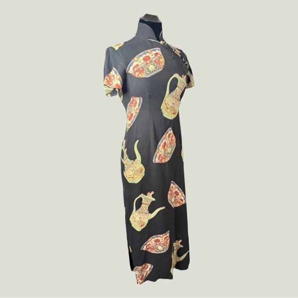 Harari Dresses & Skirts - Y2K 90s Harari 100% Silk Asian Inspired Midi Dress